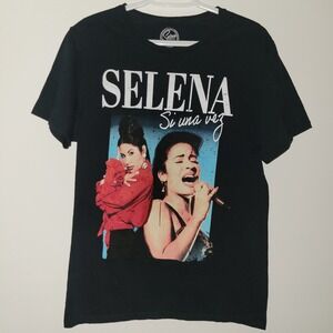 Selena Quintanilla Si Una Vez Official Merchandise T-Shirt Size Small Black